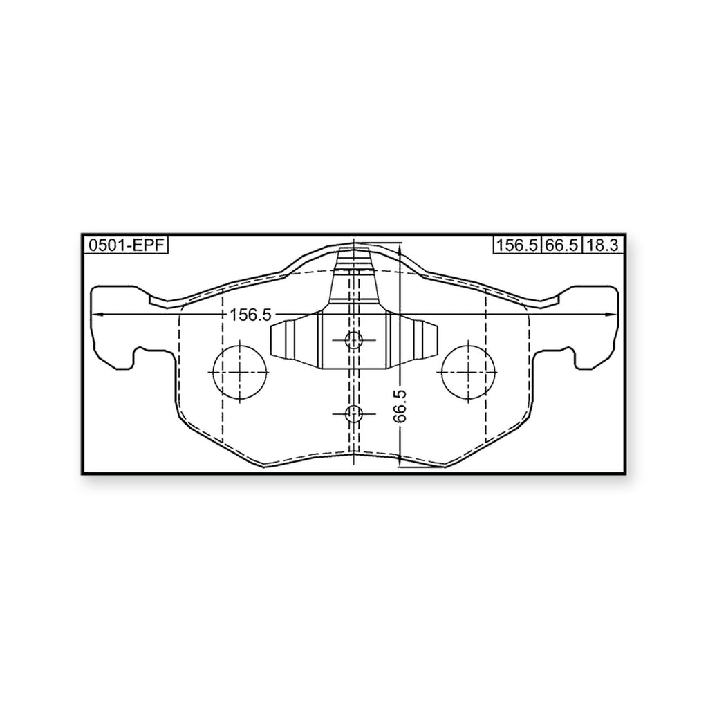 Ford Escape Front Pad Kit, Disc Brake (With Anti-Rattle Spring)