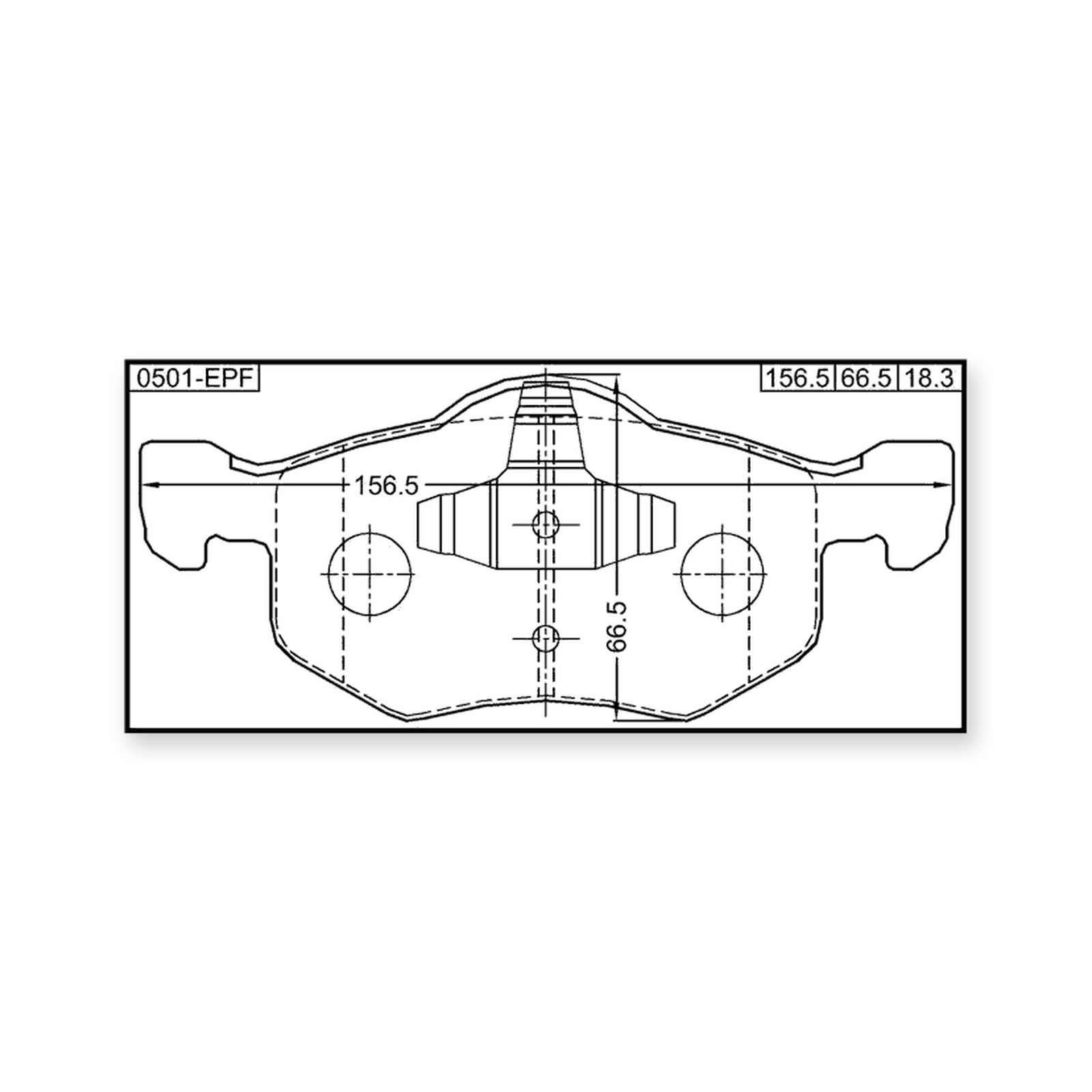 Ford Escape Front Pad Kit, Disc Brake (With Anti-Rattle Spring)