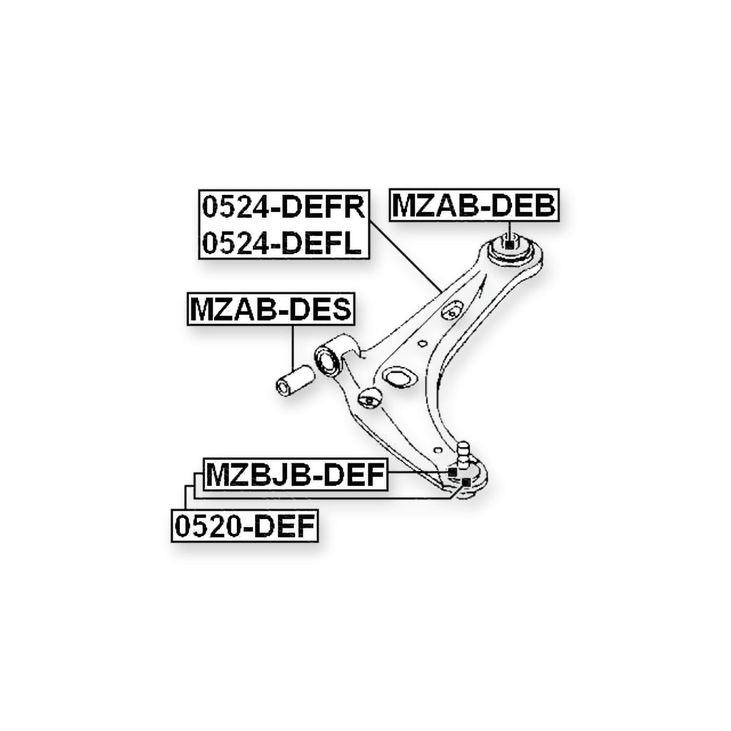 Mazda Demio Front Lower Ball Joint Arm
