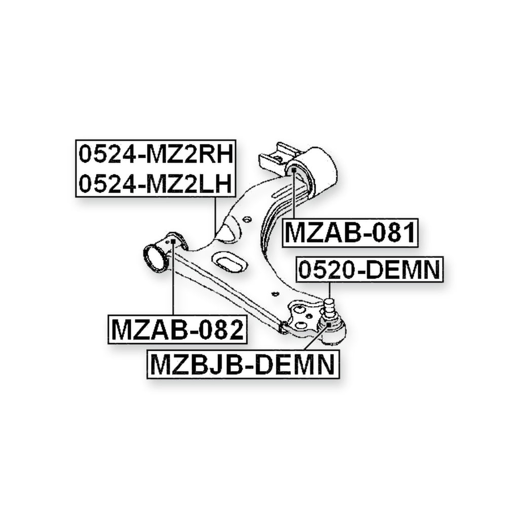 Mazda Demio Front Lower Ball Joint Arm