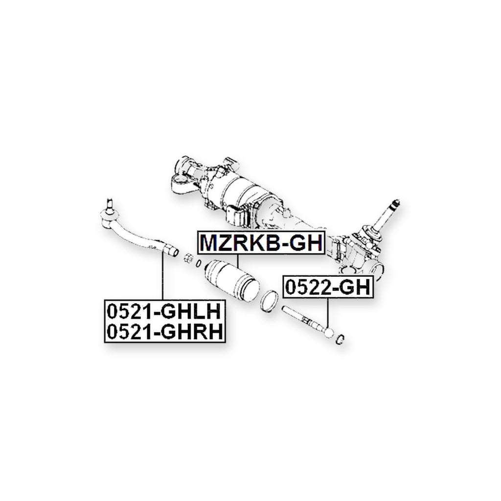 Mazda 6 Wagon Front Steering Tie Rod