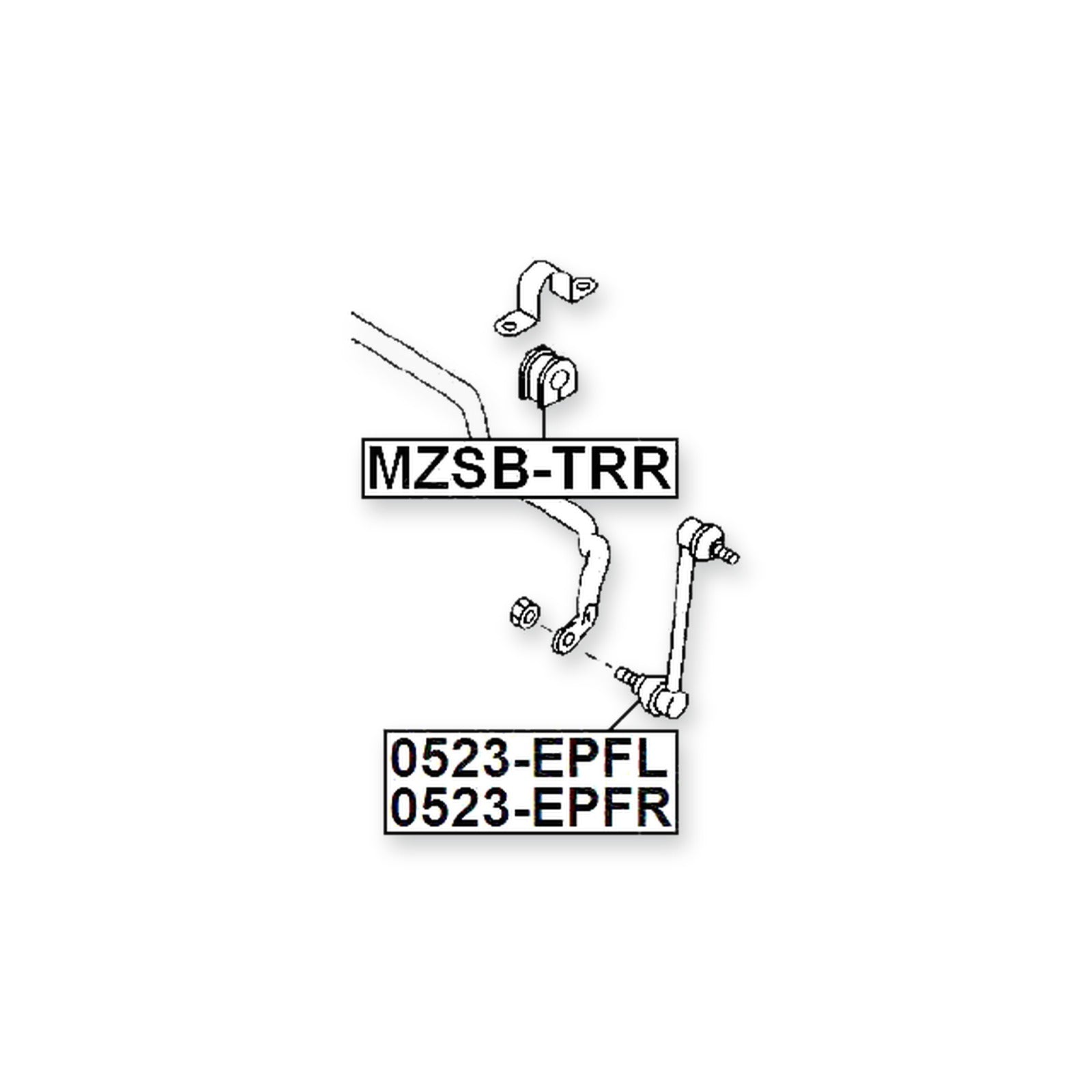 Mazda Escape Front Left Sway Bar Link