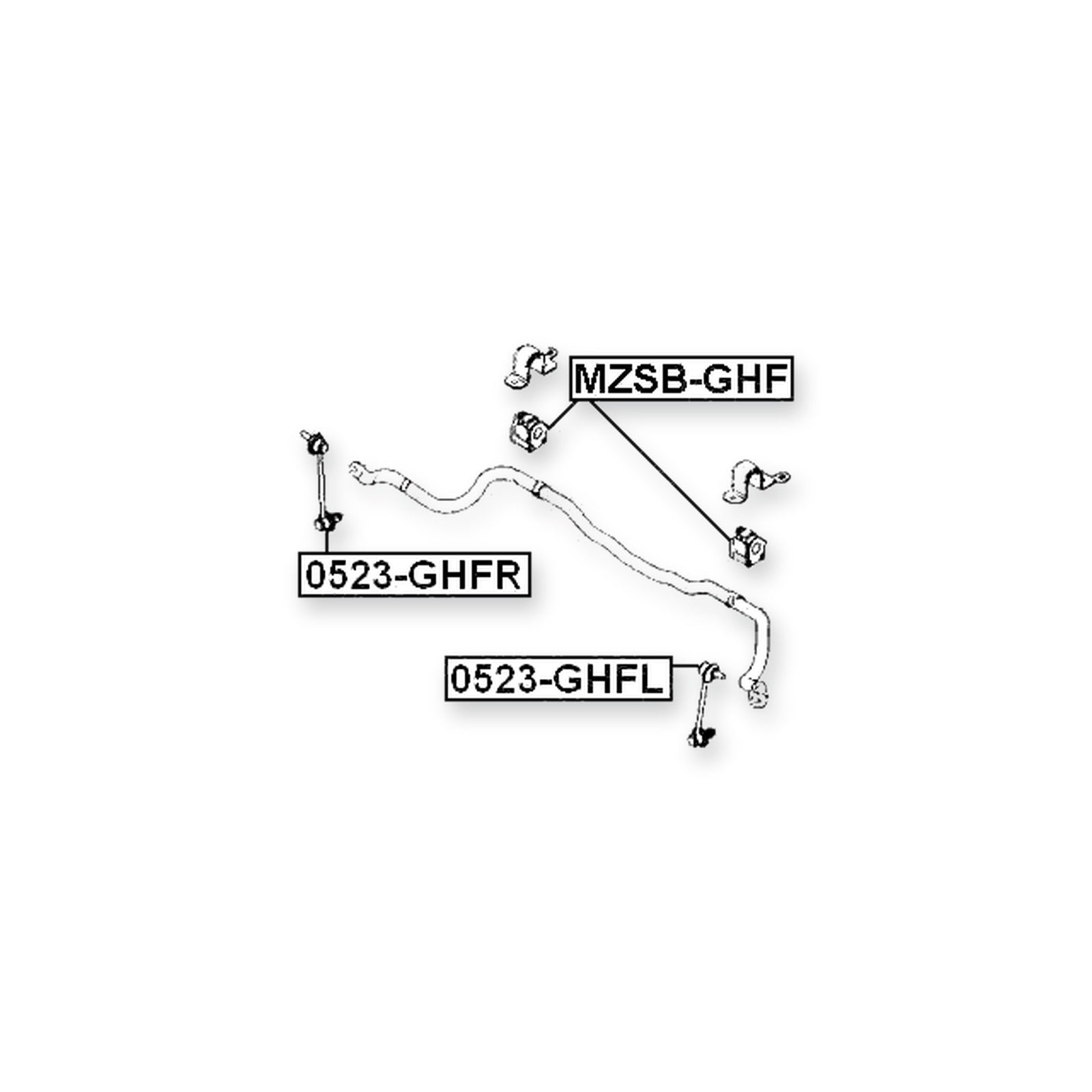 Mazda 6 Wagon Front Left Sway Bar Link