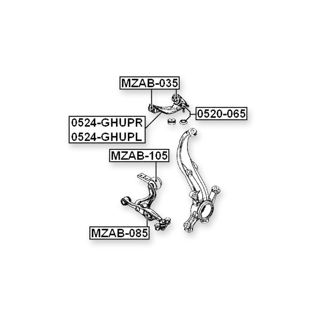Mazda 6 Wagon Front Right Control Arm