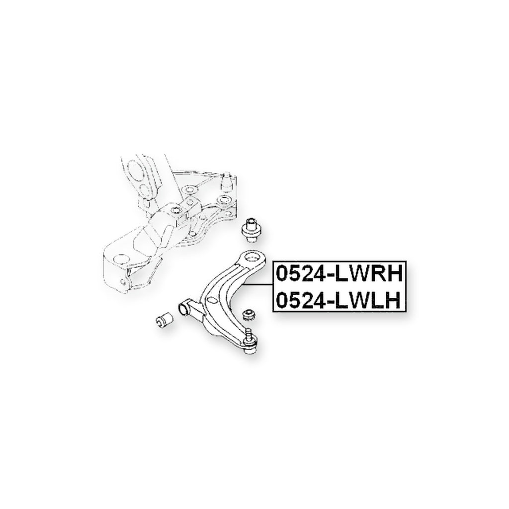 Mazda Mpv Lw Front Left Control Arm