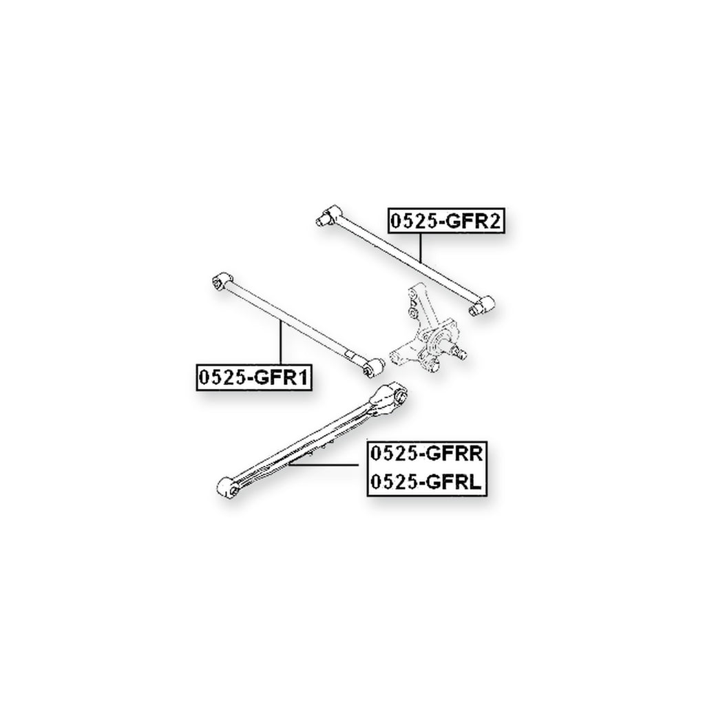 Mazda 323 Bj Rear Left Trailing Rod