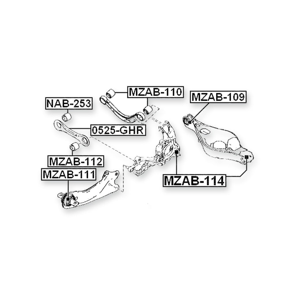 Mazda 6 Wagon Rear Lower Transverse Link