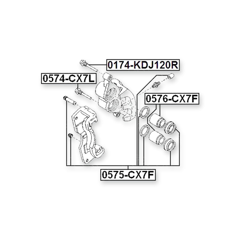 Mazda Bongo Buronyi Front Caliper Slide Pin