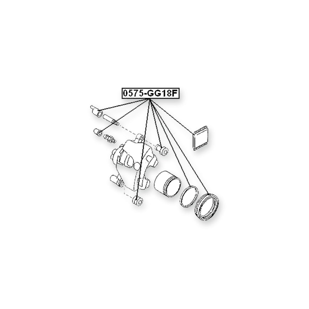 Mazda 6 Wagon Front Brake Caliper Repair Kit (Set For Two Sides)