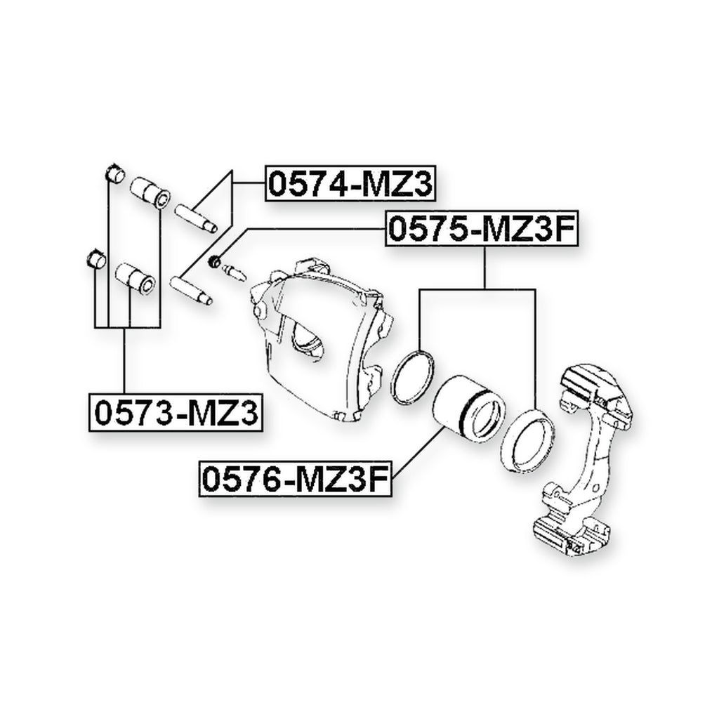 Ford C-Max Front Caliper Piston D57 & More