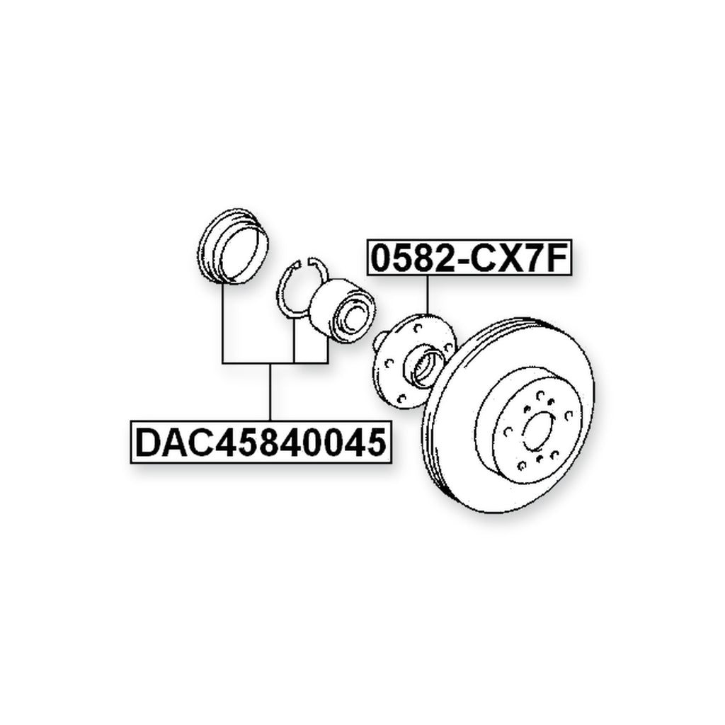 Mazda CX-7 Front Wheel Hub