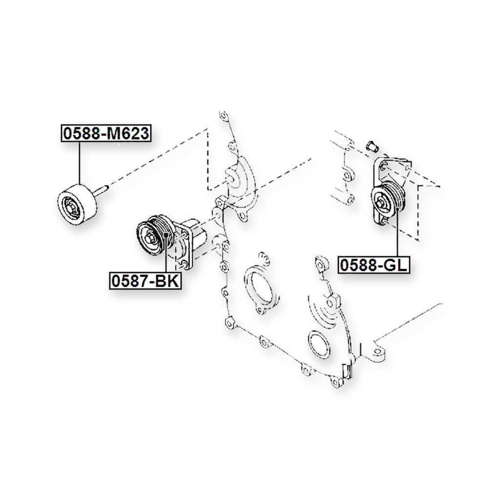 Mazda Axela Sedan & Sport Pulley Tensioner Kit