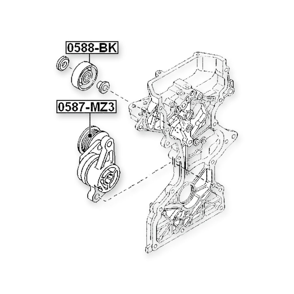 Mazda Demio Tension Pulley