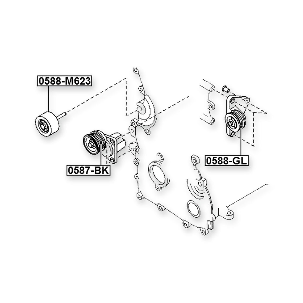 Mazda 6 Wagon Pulley Idler Kit