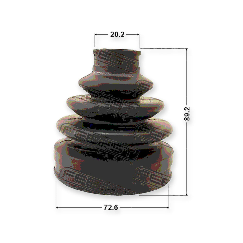 Toyota Bb/Open Deck Outer Boot CV Joint Kit 72.6X89.2X20.2 & More