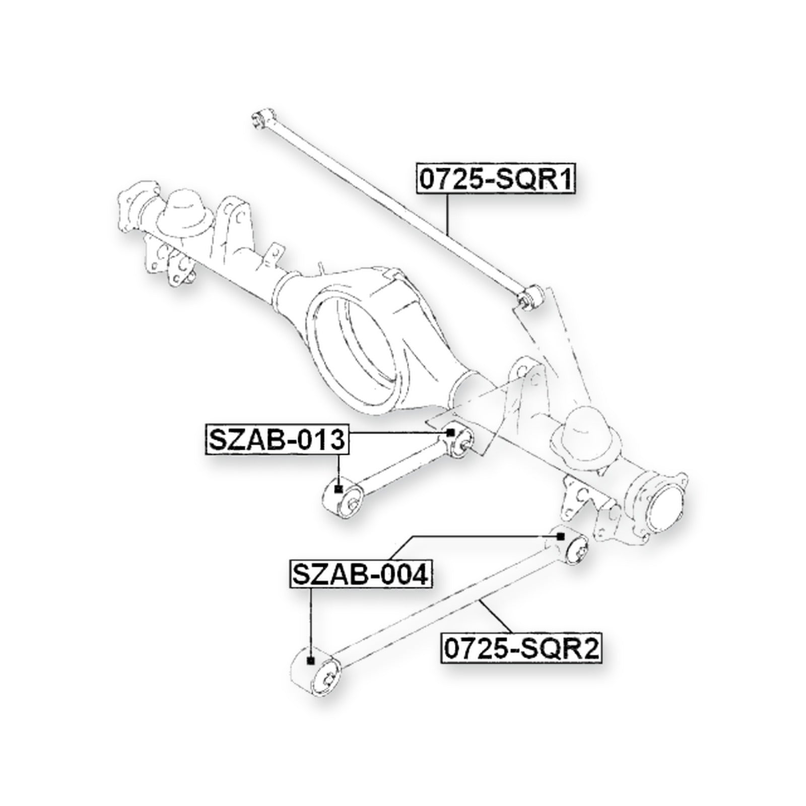 Suzuki Escudo SQ416L Rear Transverse Link 1998-2006