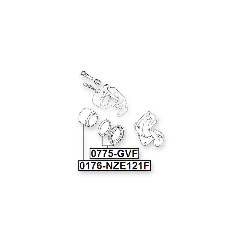 Suzuki Escudo SQ416V-3 Front Brake Caliper Repair Kit (Set For One Side)