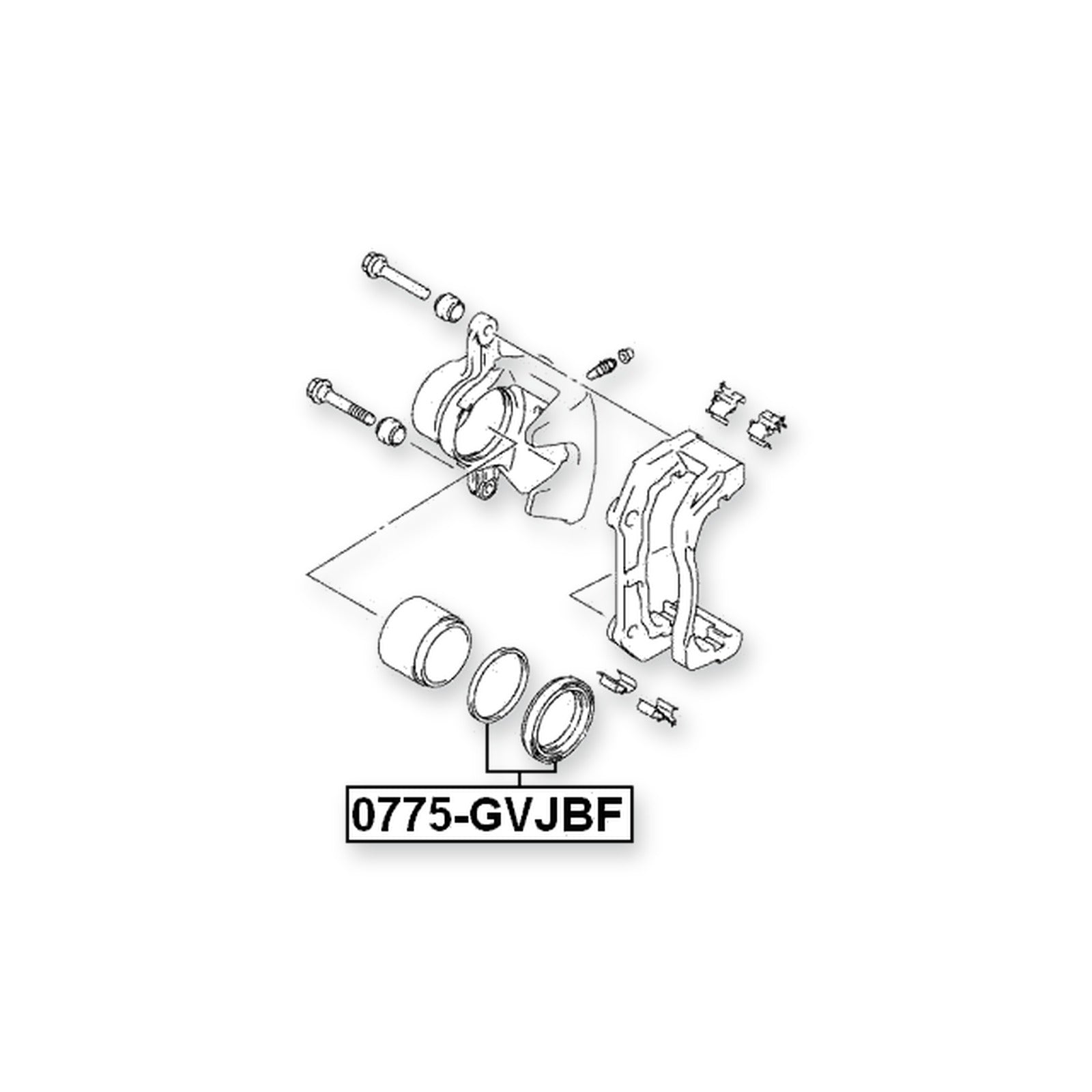 Suzuki Grand Vitara JB416X Front Brake Caliper Repair Kit (Set For One Side)