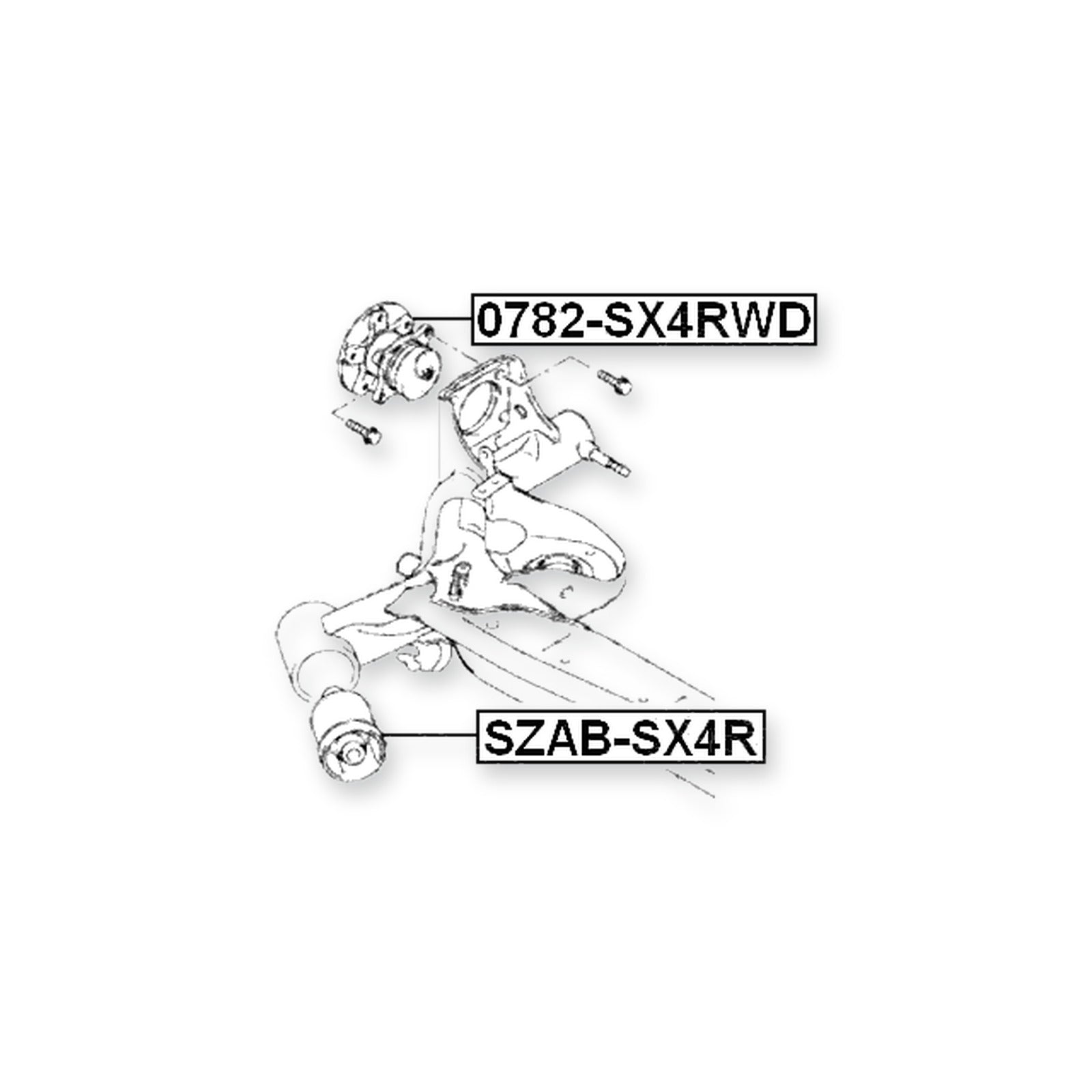 Suzuki SX4 RE420-5 Rear Wheel Hub 2006-2013