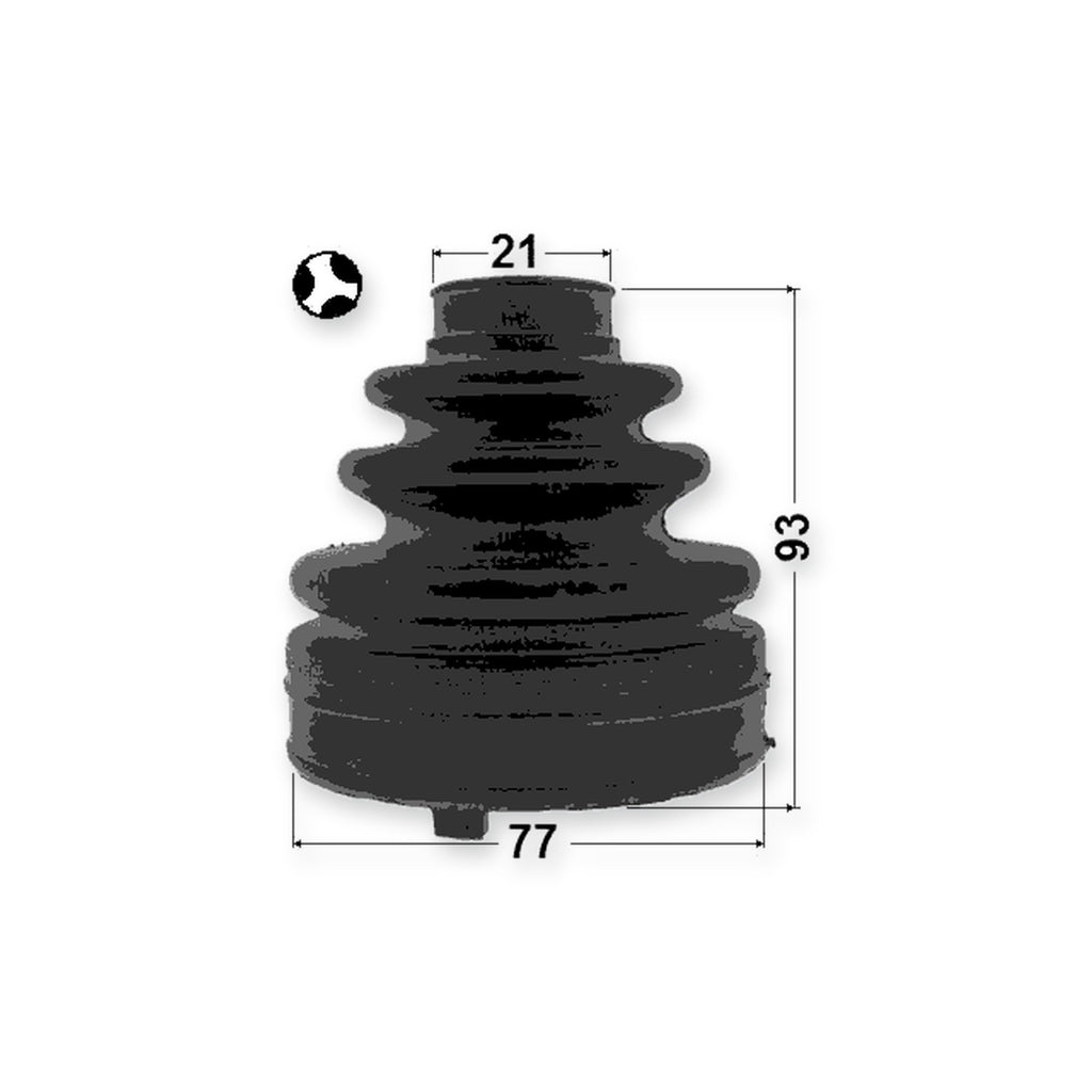 Mazda 6 Wagon Inner Boot CV Joint Kit 77X93X21