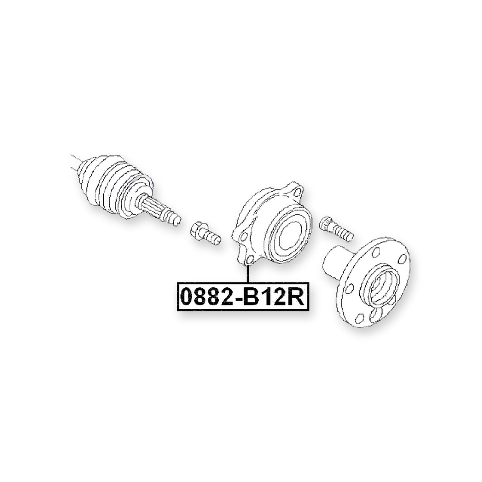 Subaru Legacy B12 Rear Wheel Hub Kit