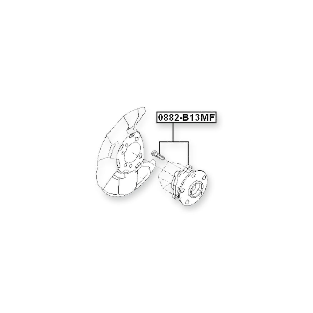 Subaru Exiga Y10 Front Wheel Hub