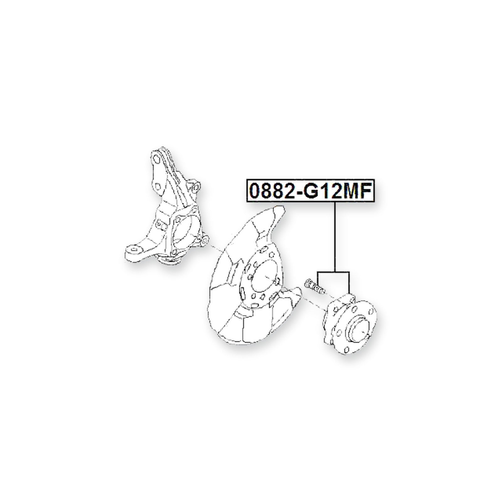 Subaru Evoltis W11 Front Wheel Hub