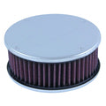 TFI Racing Chrome Air Cleaner 5-1/2" Wide x 55mm Tall 80mm Neck Nikki Hitachi