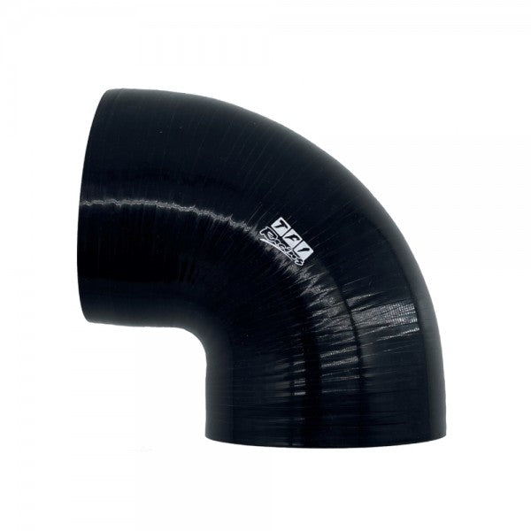 TFI Racing Silicone Hose Black 90 Deg Elbow 95mm (3.75") ID, 50mm Leg Length