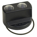 Derale Premium Engine Spin On Adapter with -10AN O-ring Ports, 22x1.5mm Engine