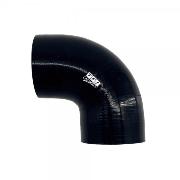 TFI Racing Silicone Hose Black 90 Deg Elbow 76mm (3") ID, 50mm Leg Length