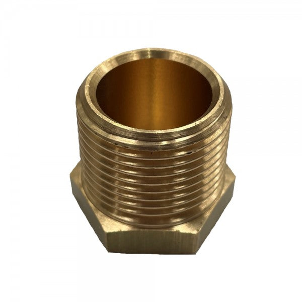 TFI Racing Brass External Hex Plug 1/2" (21.1mm) Male NPT Thread