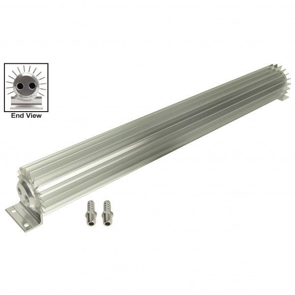 TFI Racing Heat Sink Fluid Cooler 24-1/4" x 3" Dual Pass 1/4" NPT Inlet