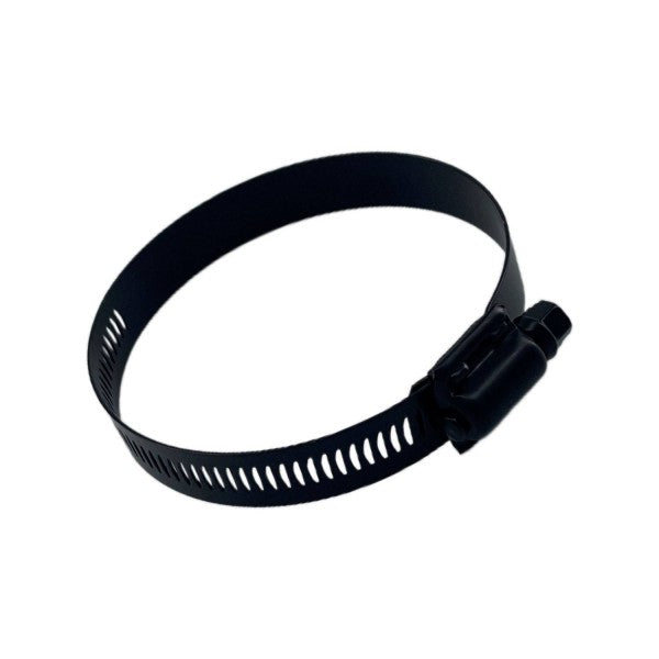 TFI Racing Single Stainless Steel Worm Gear 65-85mm Band Hose Clamp - Black