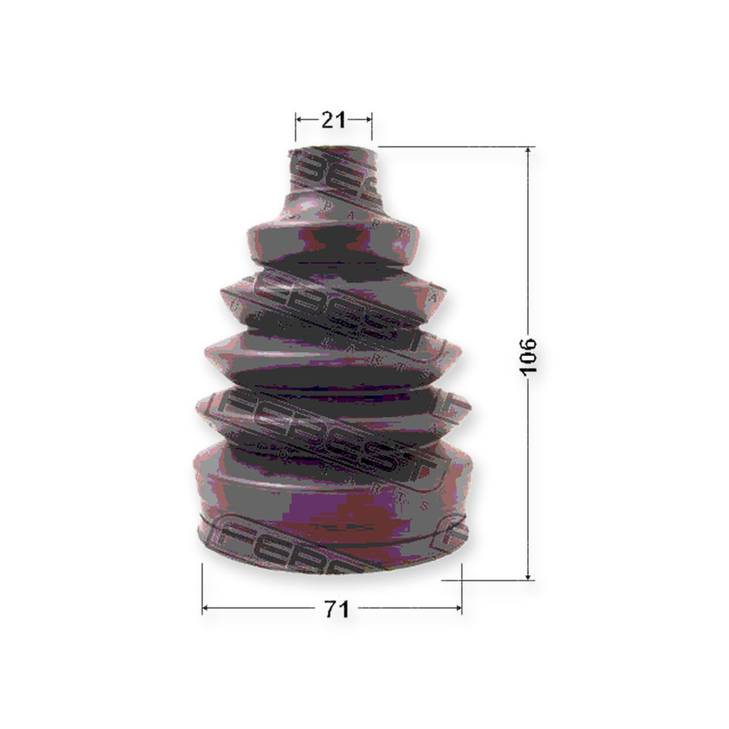 Ford Kuga Outer Boot CV Joint Kit Pvc 71X106X21 & More