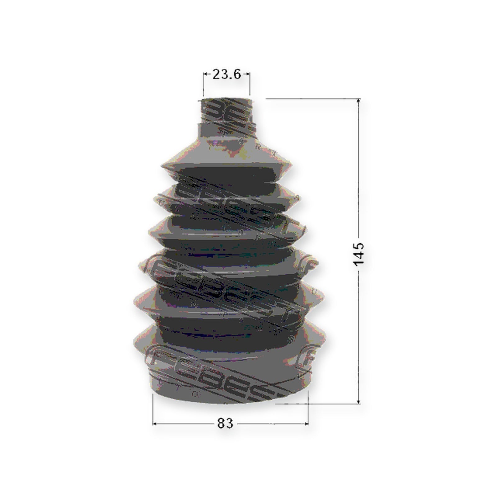 Mitsubishi Carisma DA1-6A Outer Boot CV Joint Kit Pvc 83X145X23.6 & More