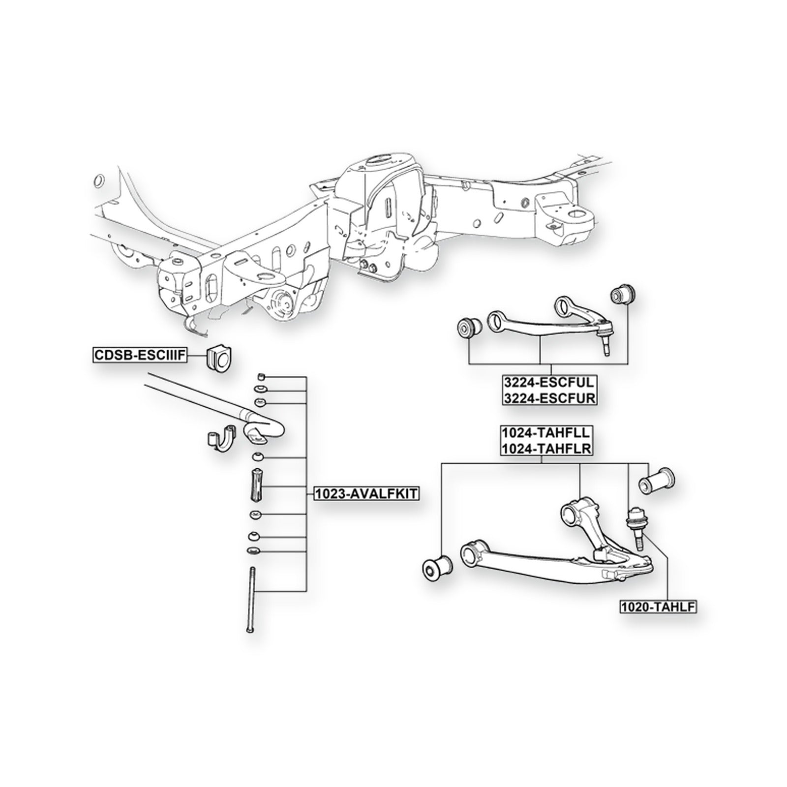 Cadillac Escalade Front Right Control Arm