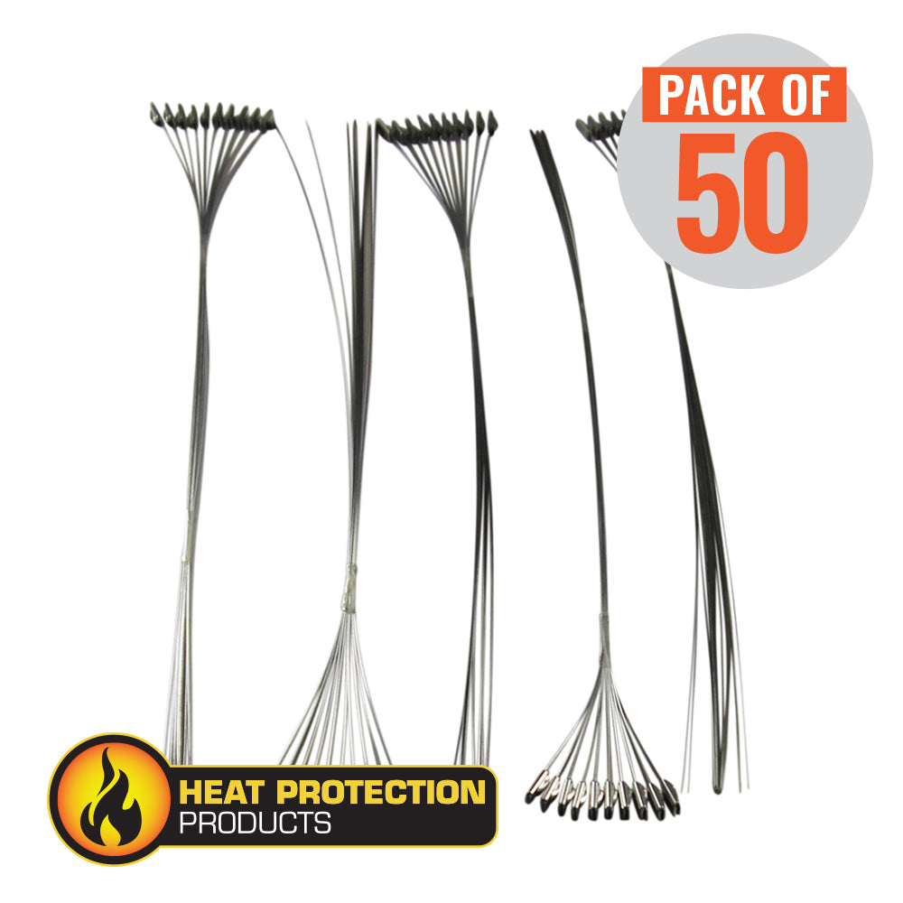 Heat Protection Exhaust Wrap Locking Ties 355mm (14 Inch) Long Heavy Duty Qty 50