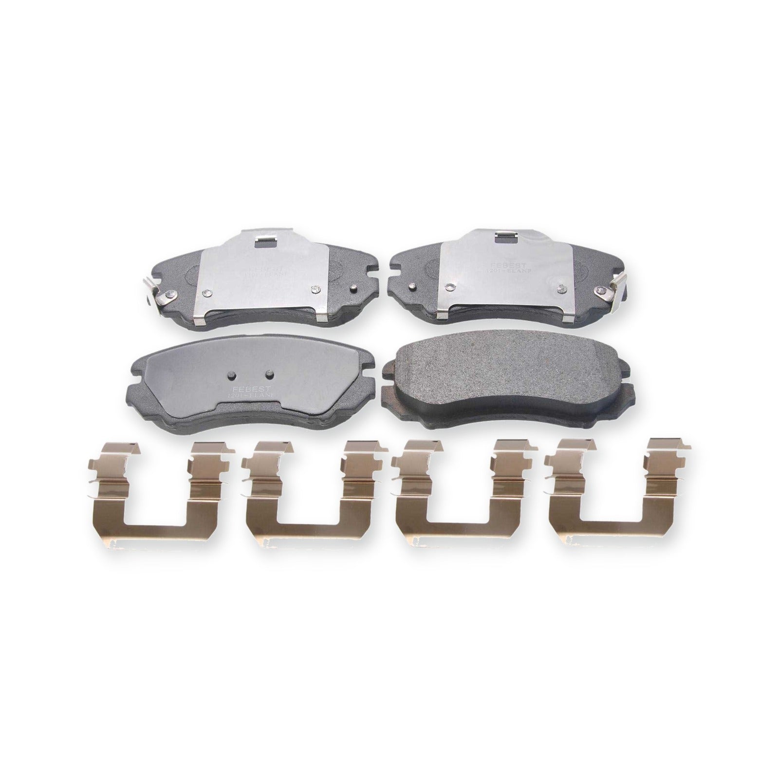 Hyundai Front Pad Kit, Disc Brake - (With Anti Squeal Shim, With Brackets)