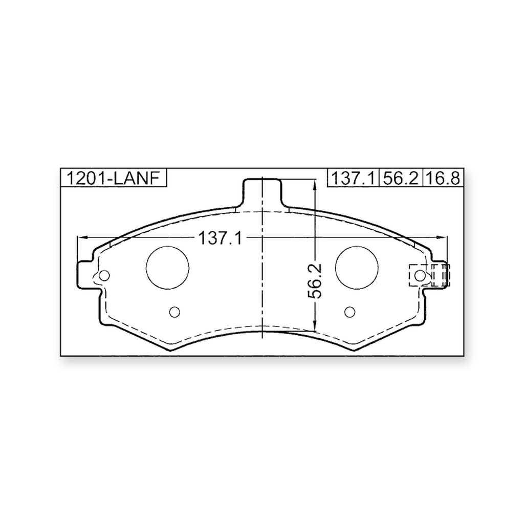 Hyundai Front Pad Kit, Disc Brake - (With Anti Squeal Shim, With Brackets)