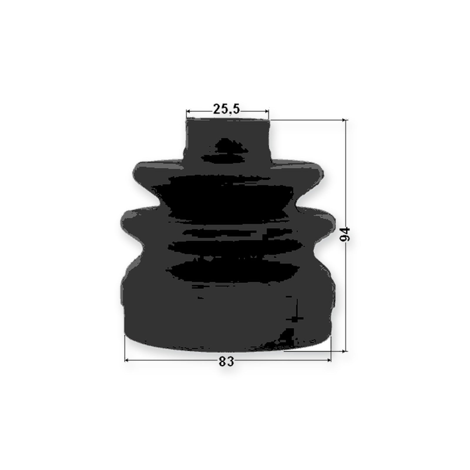 Nissan 350Z Z33 Inner Boot CV Joint Kit 83X94X25.5 & More