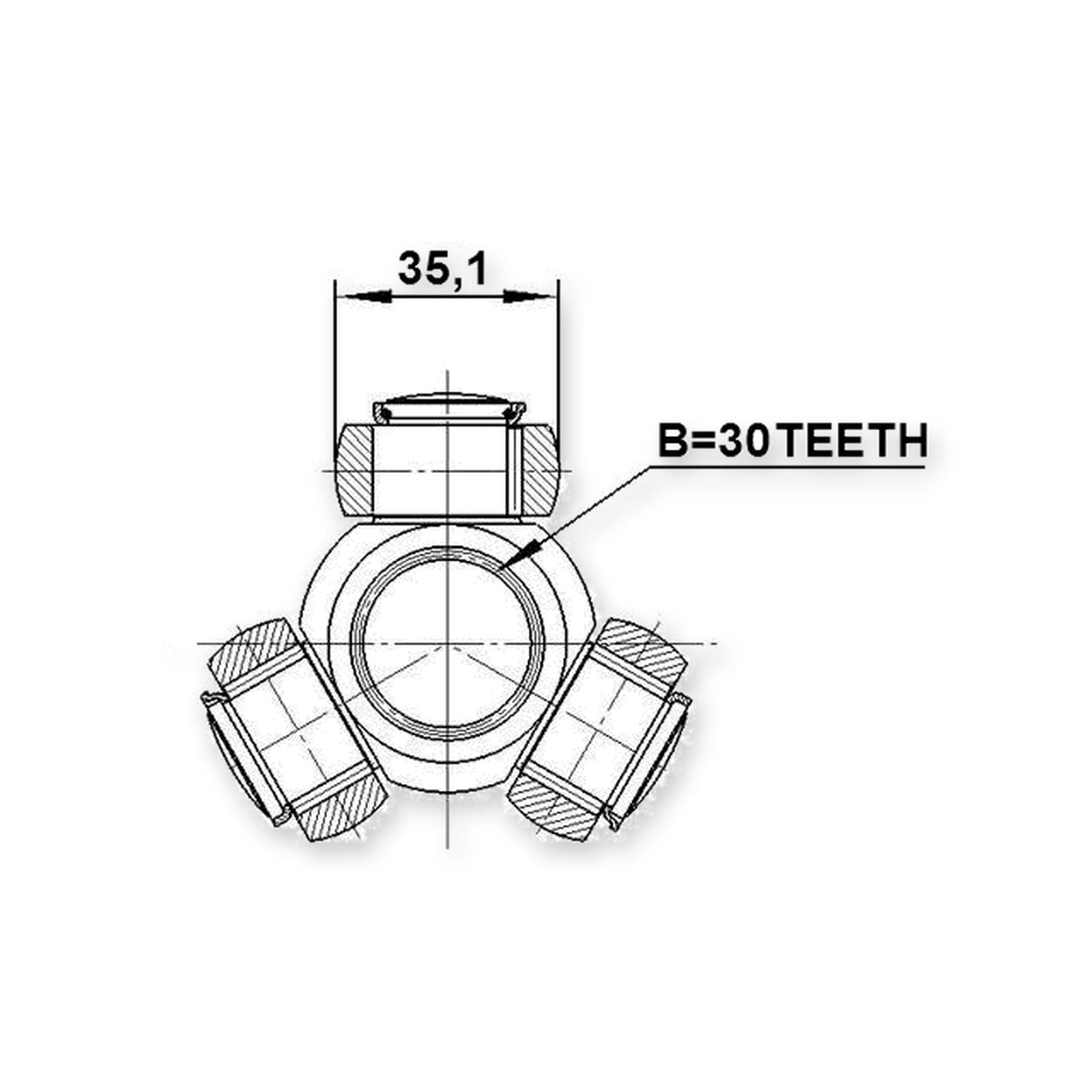 Kia Ceed Tripod Joint 30X35.1