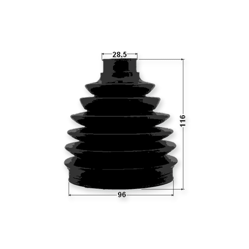 Chrysler Pacifica/Voyager Outer Boot CV Joint Kit 96X116X28.5