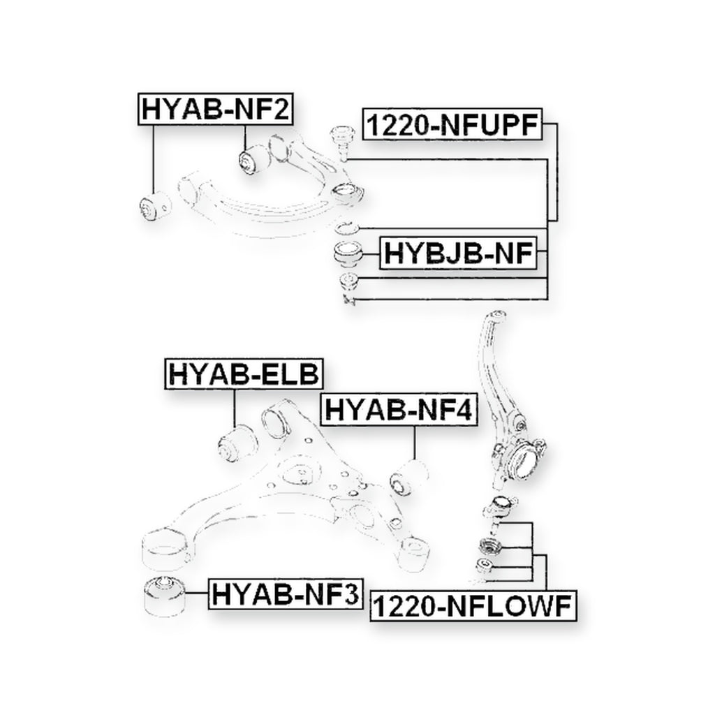 Hyundai Azera Front Ball Joint Steering Knuckle 2006-on