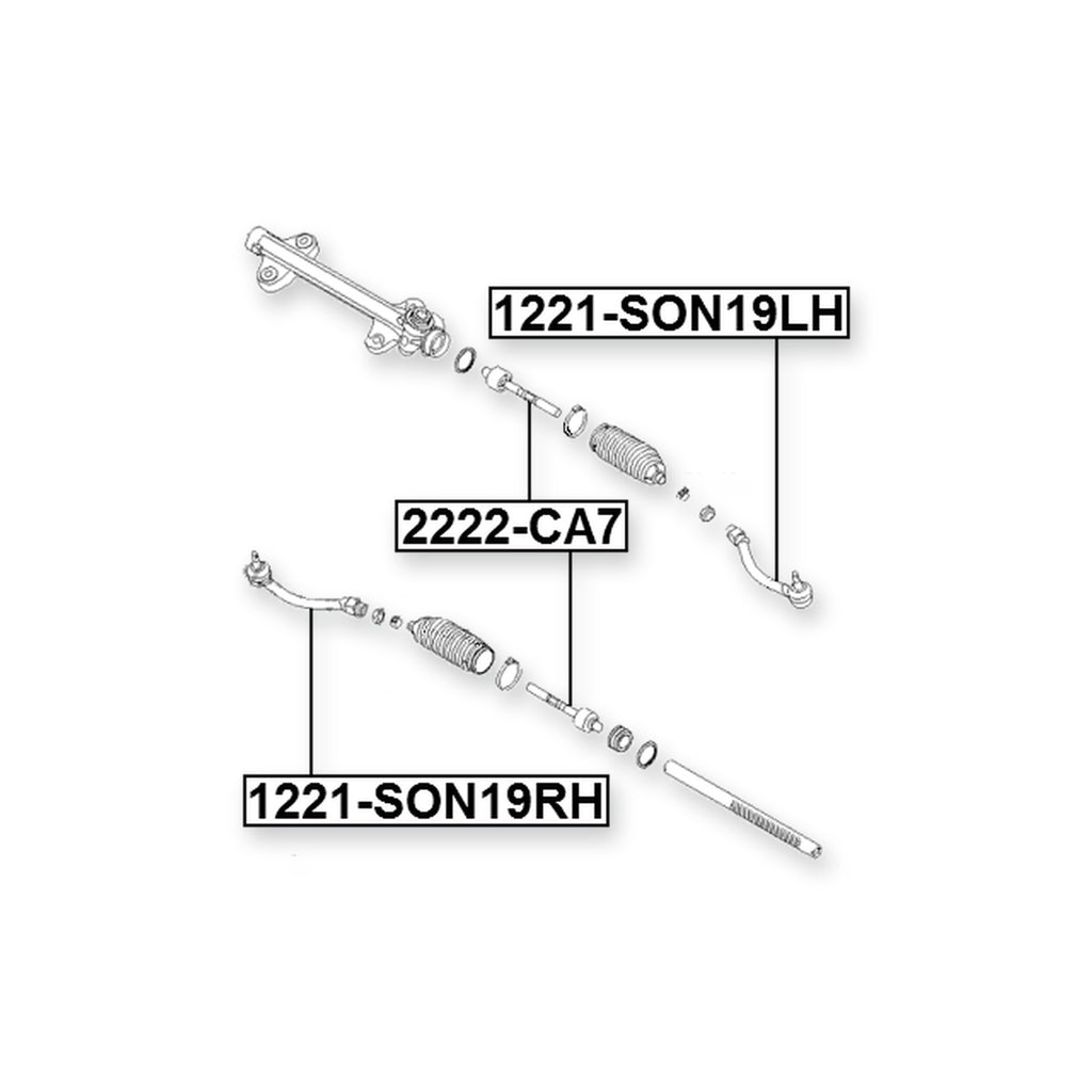 Kia K5 Front Right Steering Tie Rod End