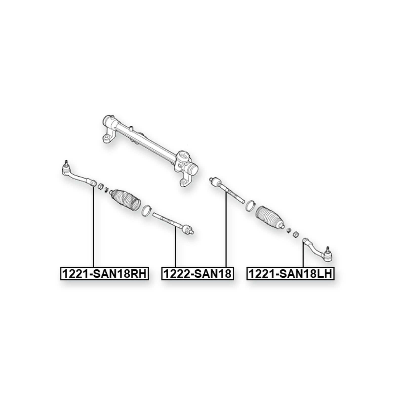 Hyundai Santa Front Steering Tie Rod