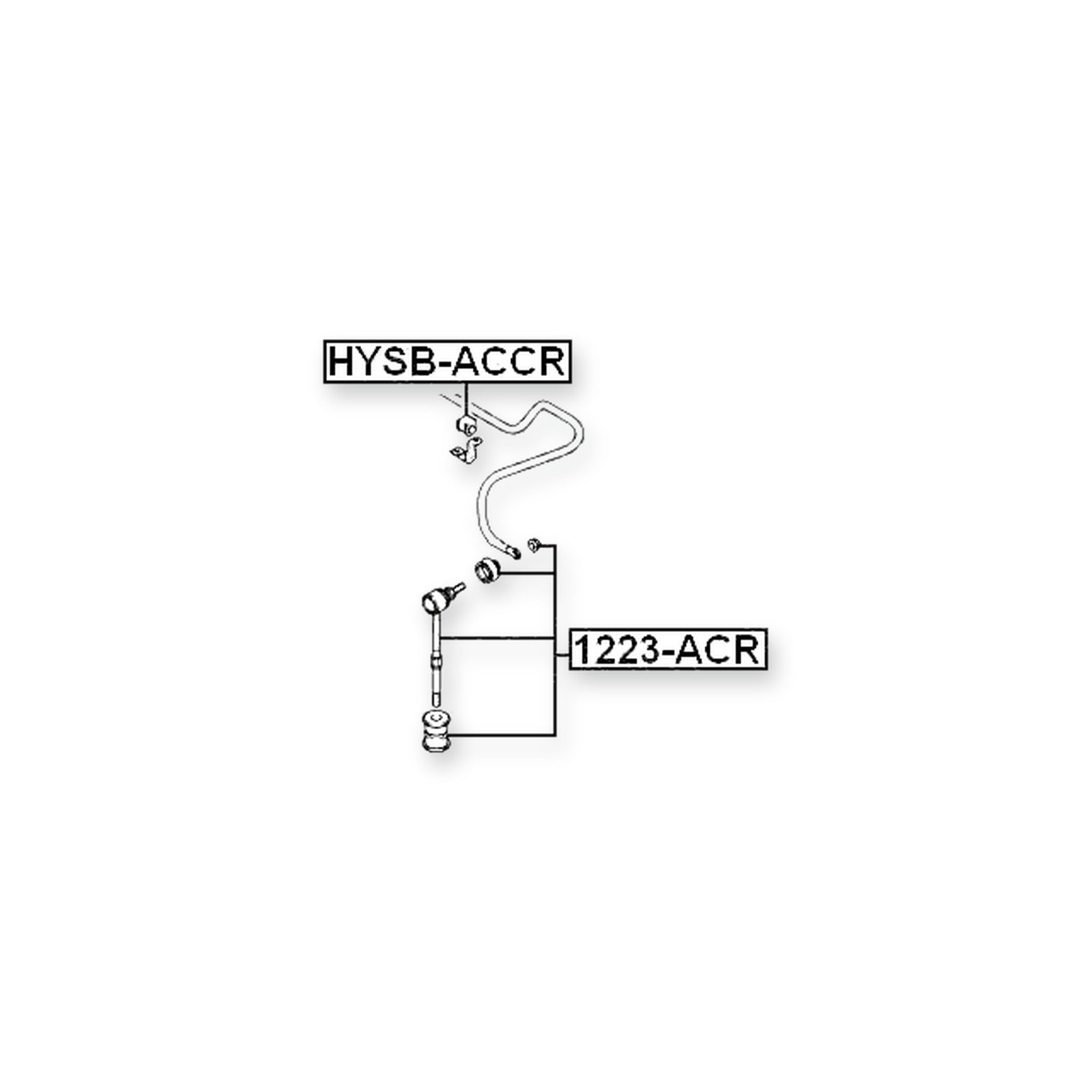 Hyundai Accent Rear Sway Bar Link