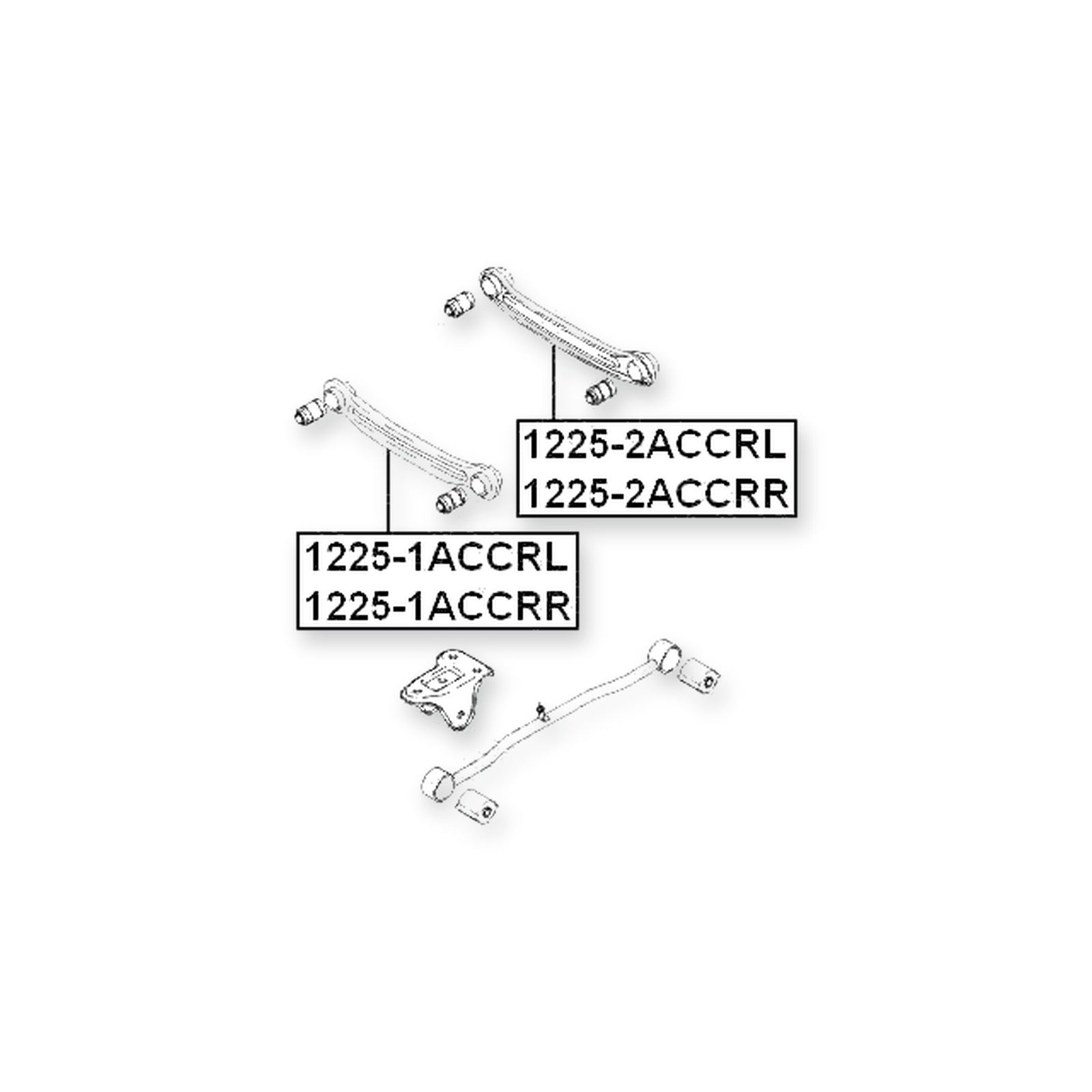 Hyundai Accent Front Left Transverse Link