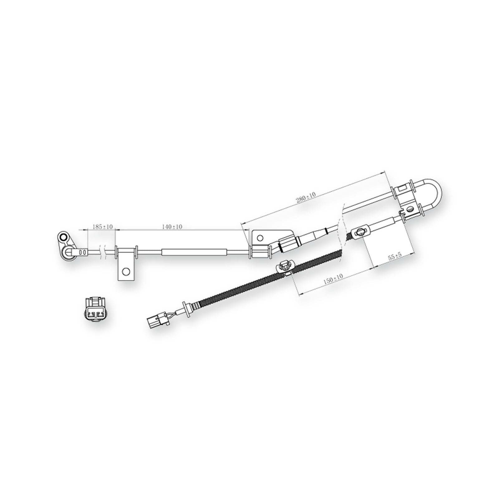 Hyundai Tucson Front Right Abs Sensor 2006-on