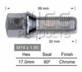 4x Renault Wheel Stud Traffic